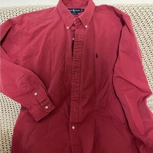 Polo Ralph Lauren Men's Blake Casual Red Button Down Shirt XL